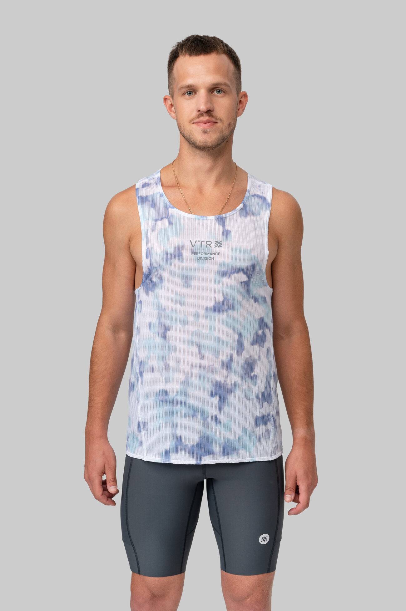 Мужская Беговая Майка Стартовая Performance Ocean Mist