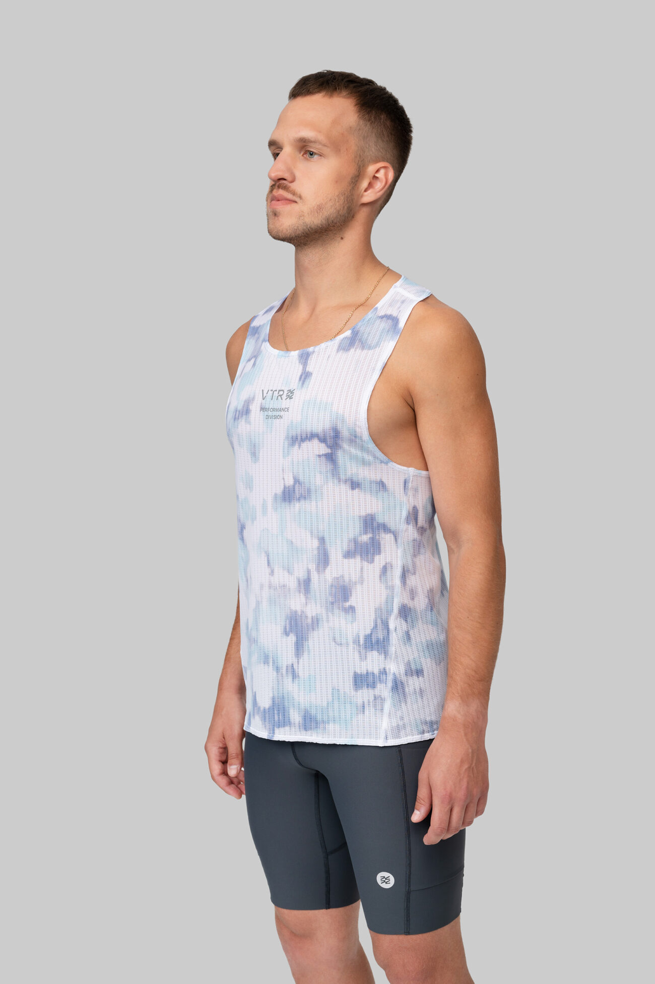 Мужская Беговая Майка Стартовая Performance Ocean Mist