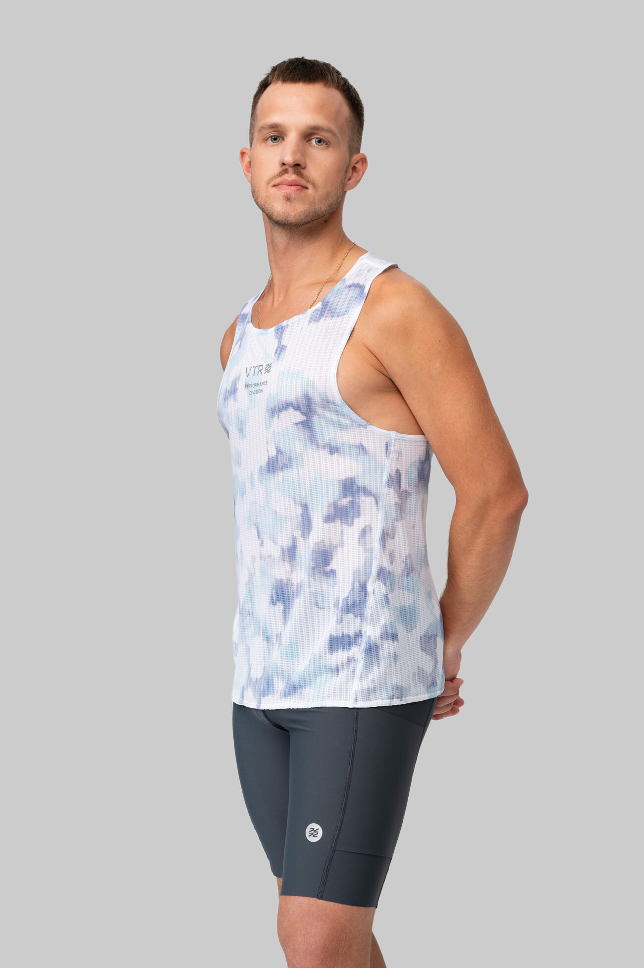 Мужская Беговая Майка Стартовая Performance Ocean Mist