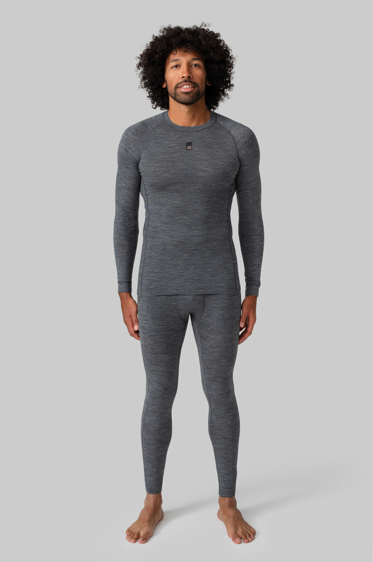 Мужское термобелье мерино верх Grey