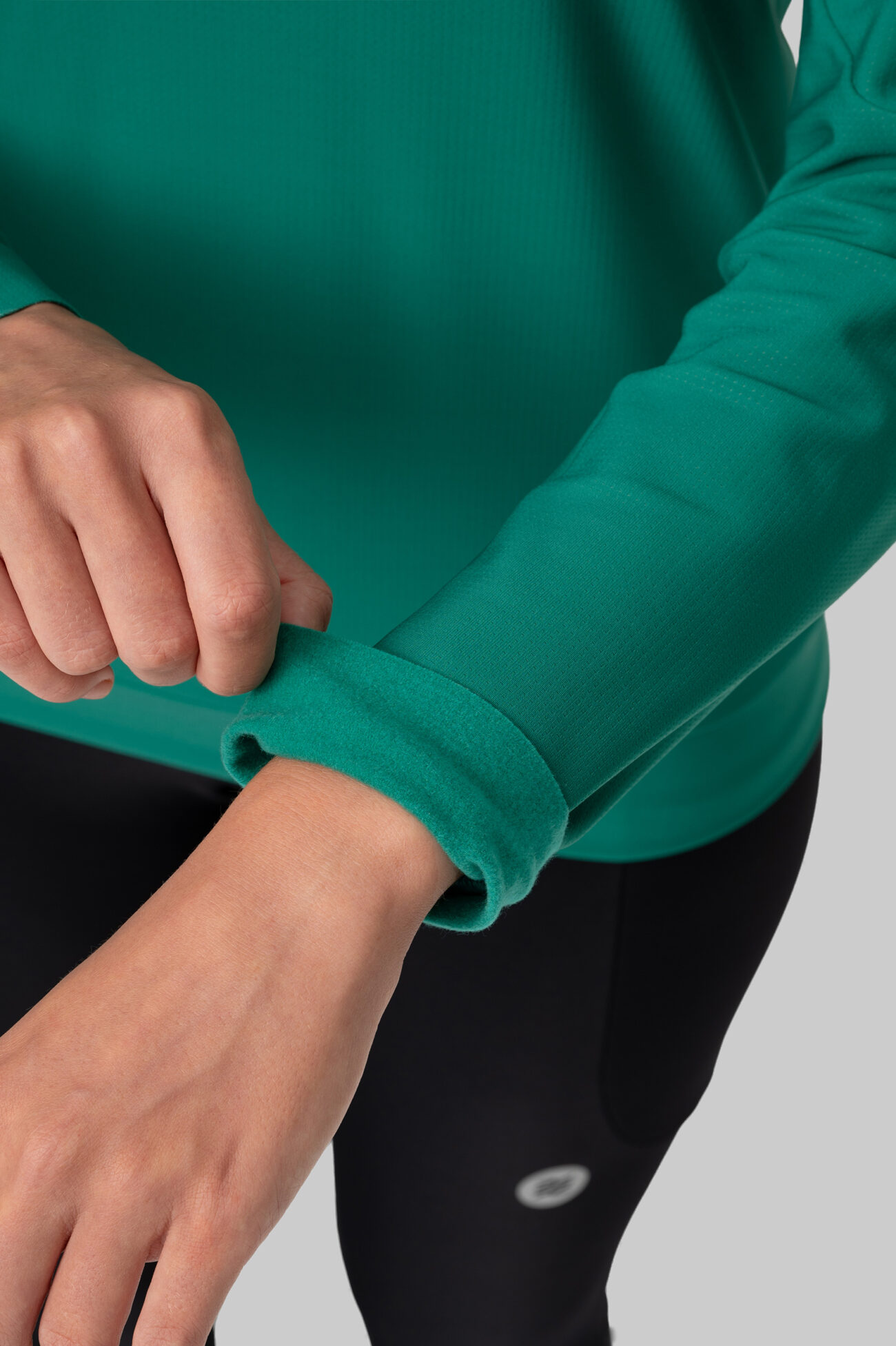 Женский Беговой Утеплённый Лонгслив Practice Ultramarine Green