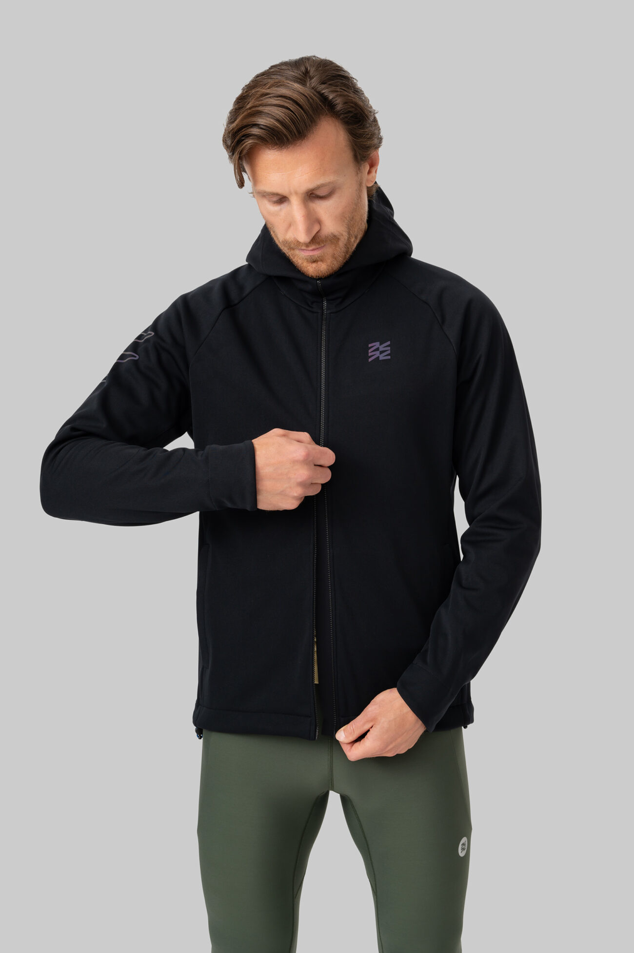 Мужская Беговая Куртка Practice Black