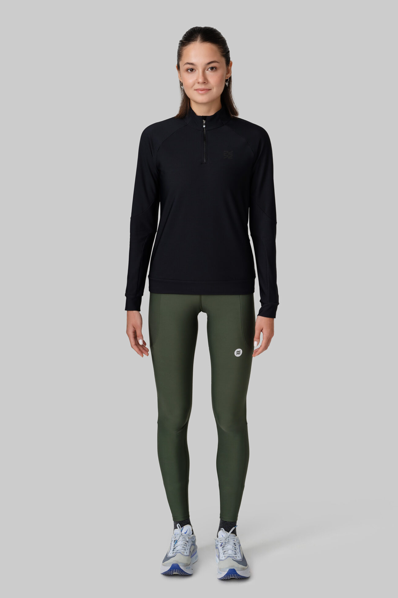 Женский Беговой Утеплённый Лонгслив Practice Black