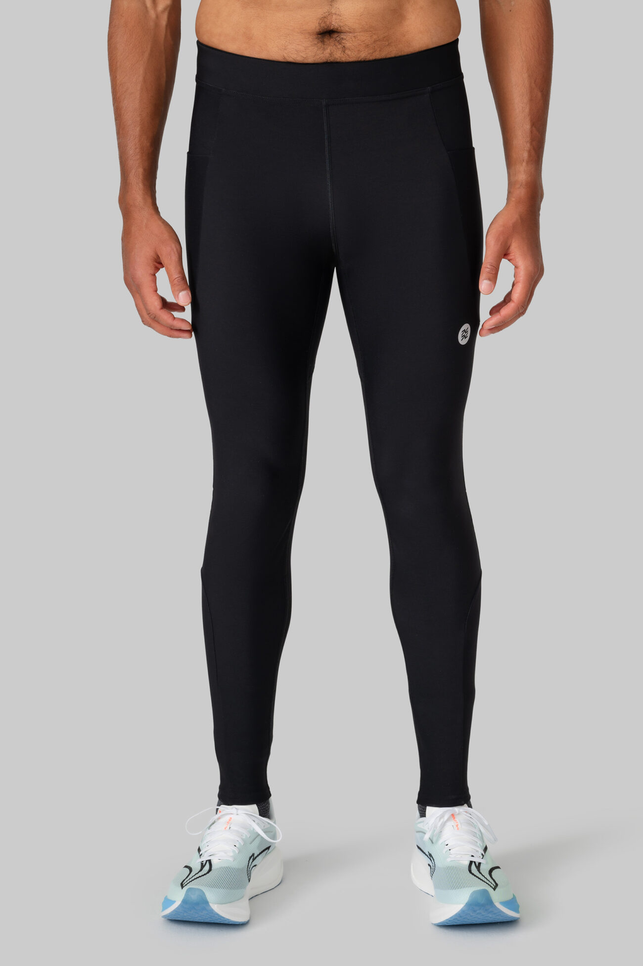 Мужские Утеплённые Беговые Тайтсы Practice Black