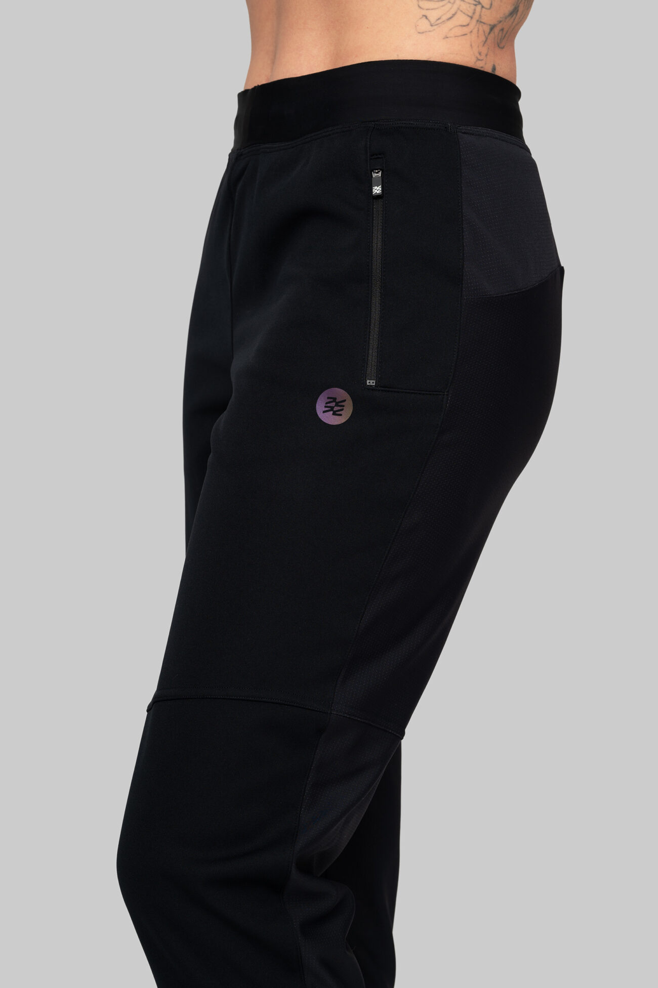 Женские Утеплённые Беговые Штаны Practice Black