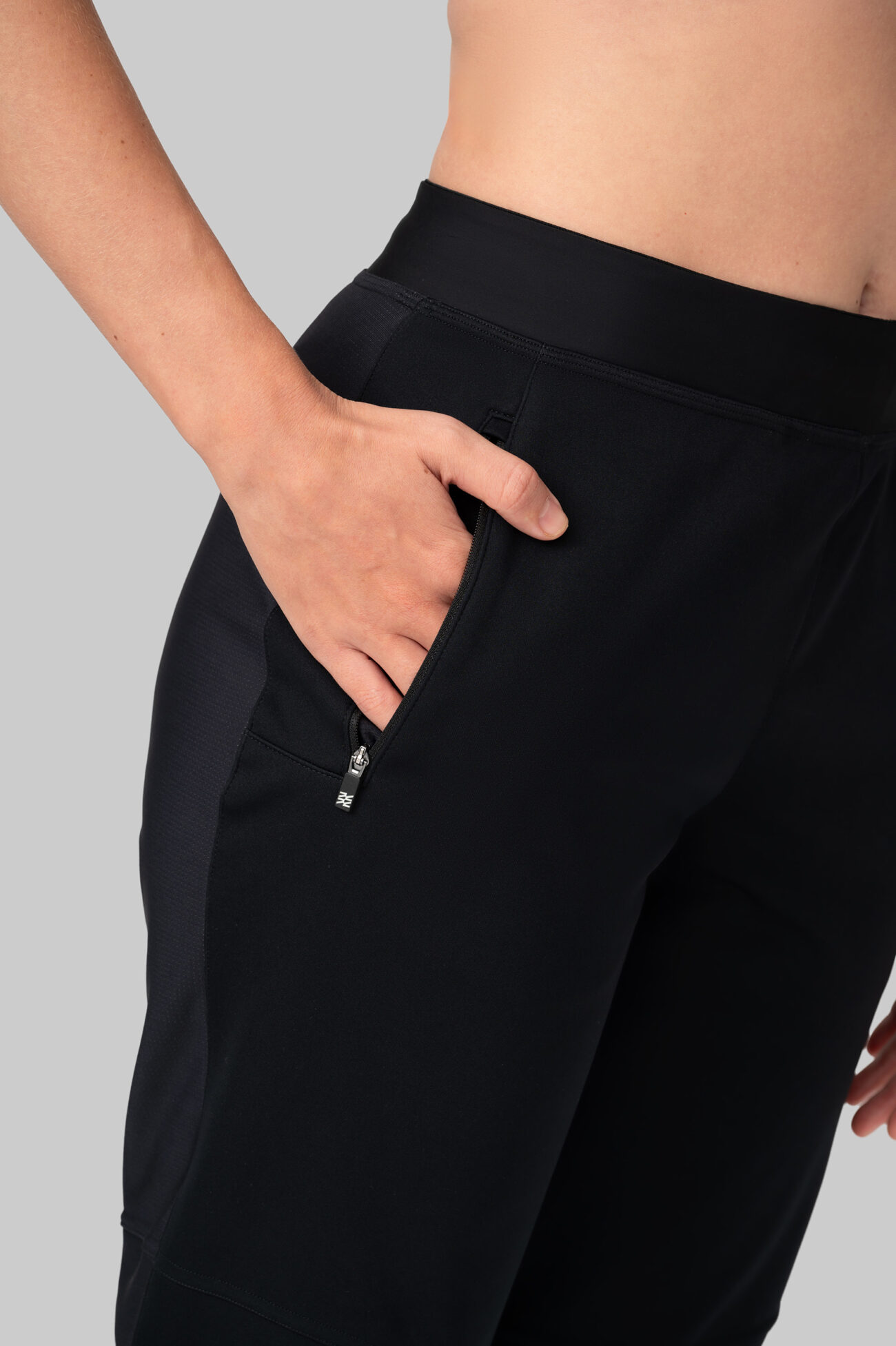 Женские Утеплённые Беговые Штаны Practice Black