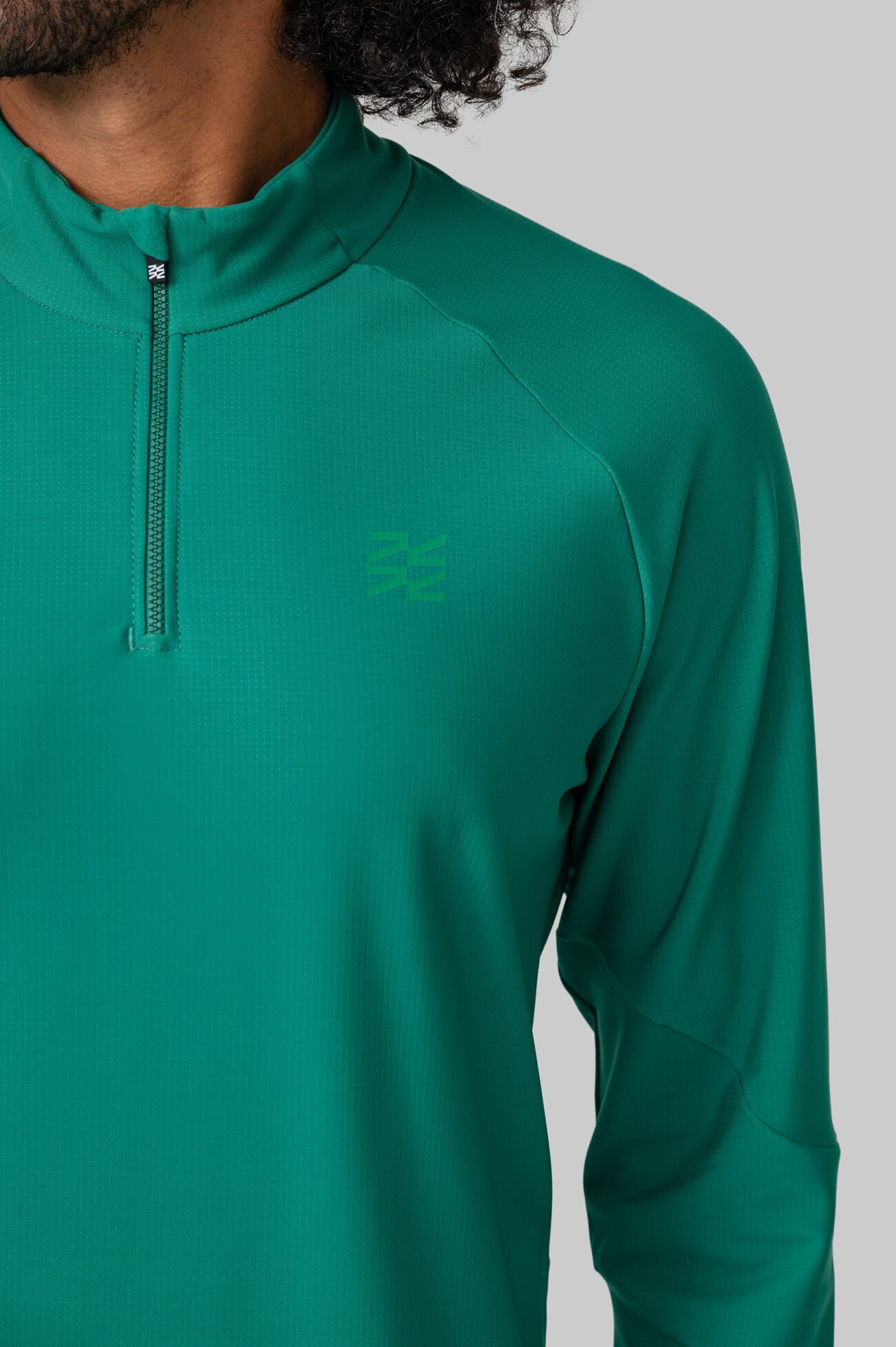 Мужской Беговой Утеплённый Лонгслив Practice Ultramarine Green