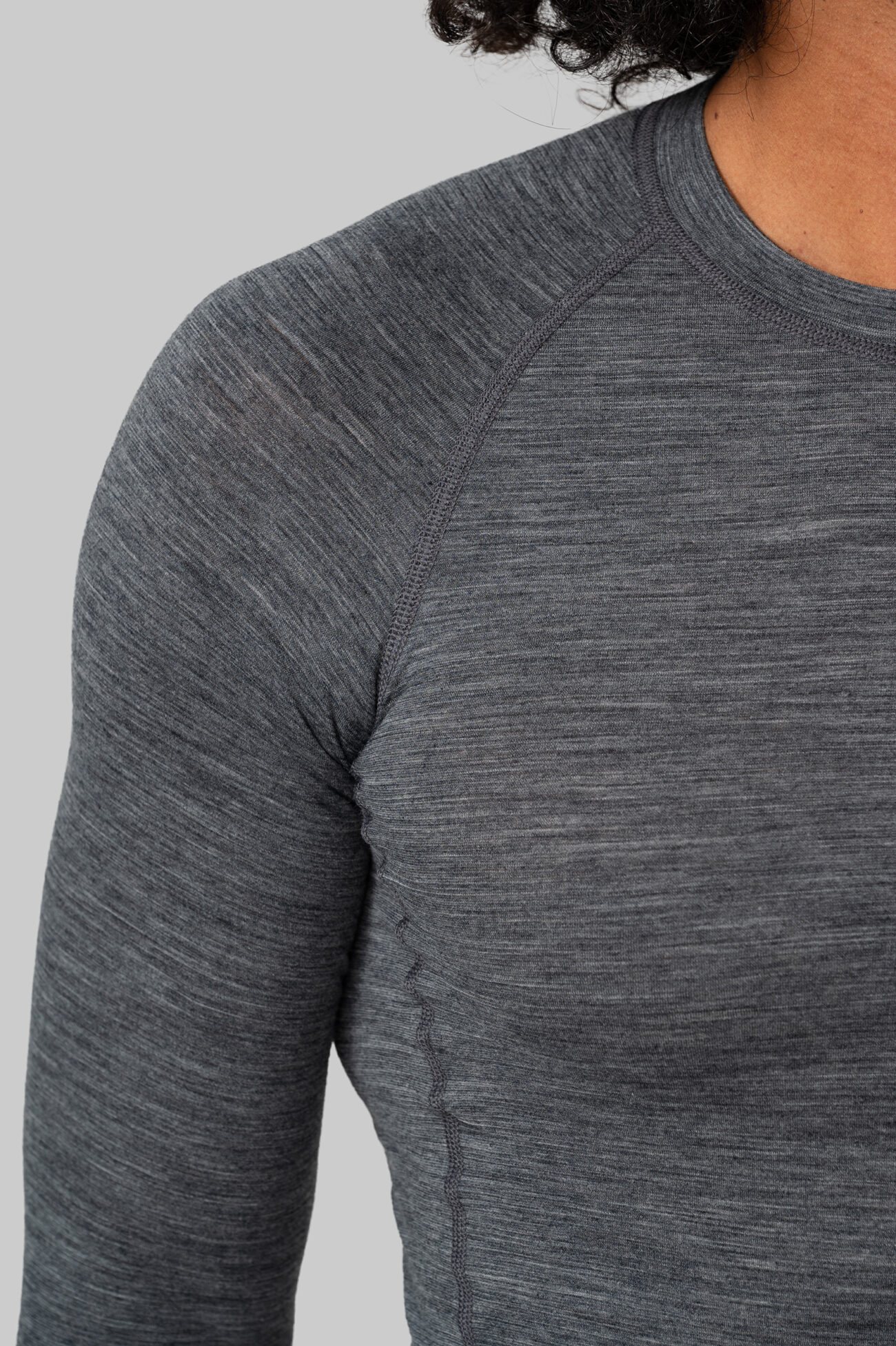 Мужское термобелье мерино верх Grey