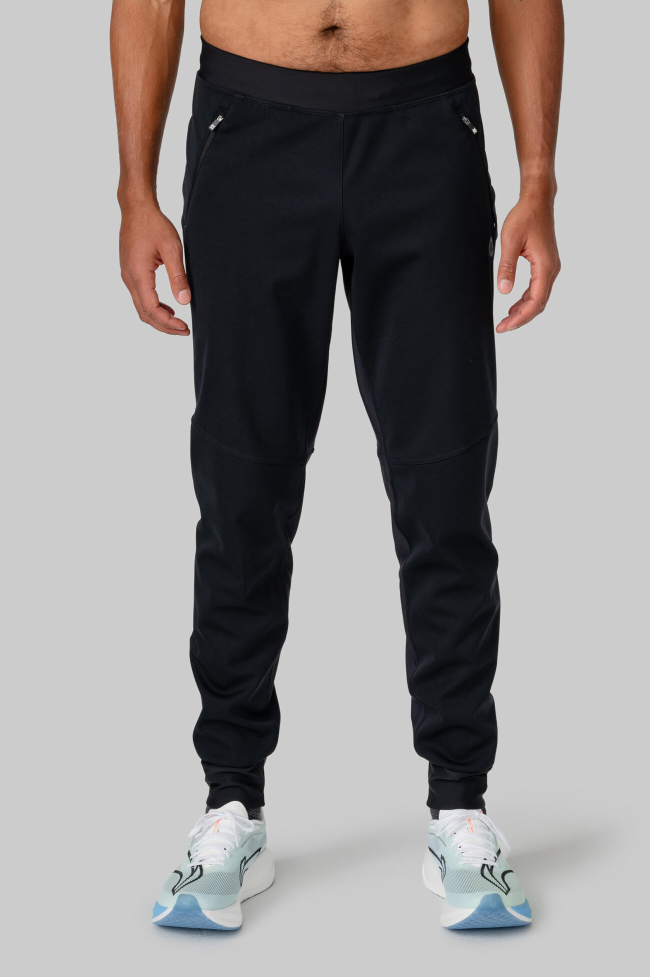 Мужские Утеплённые Беговые Штаны Practice Black