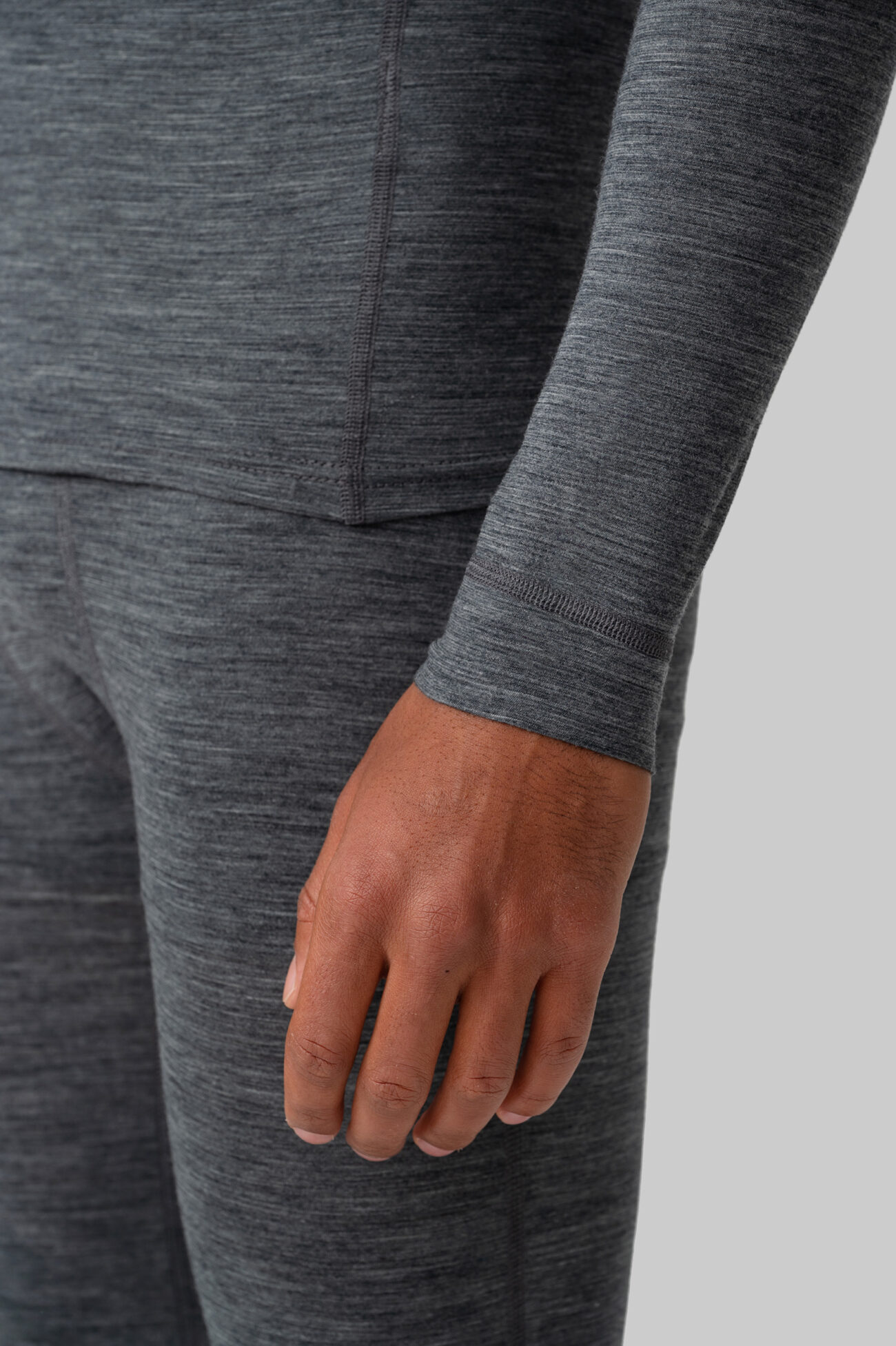 Мужское термобелье мерино верх Grey