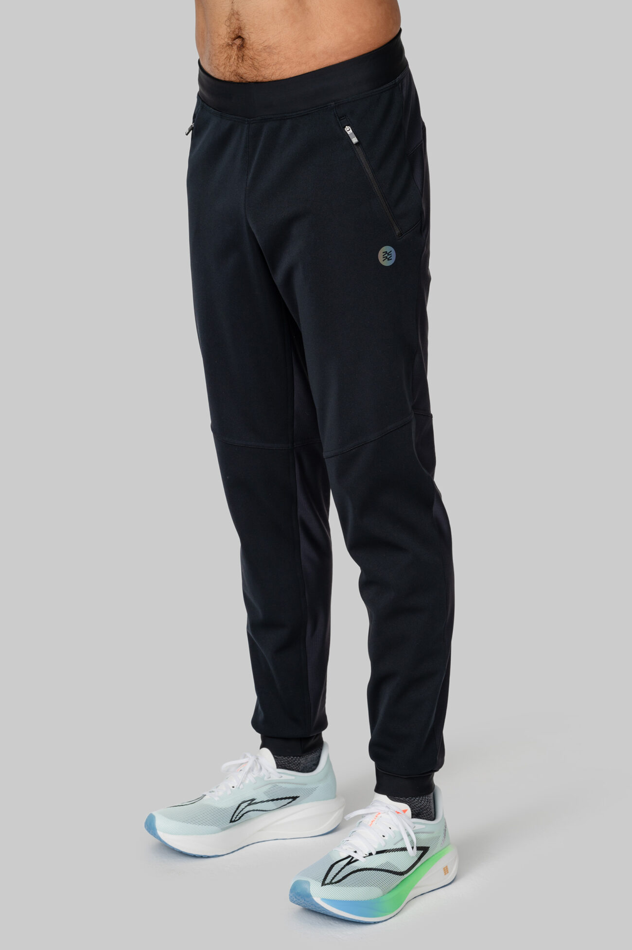 Мужские Утеплённые Беговые Штаны Practice Black