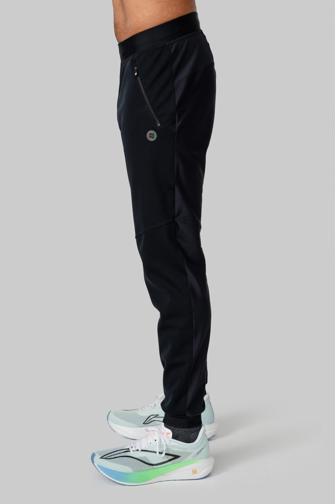 Мужские Утеплённые Беговые Штаны Practice Black