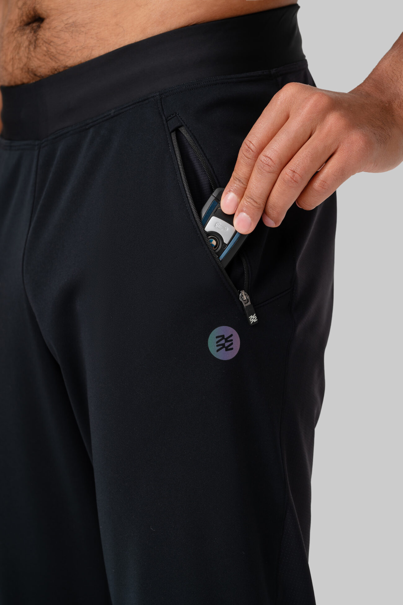 Мужские Утеплённые Беговые Штаны Practice Black