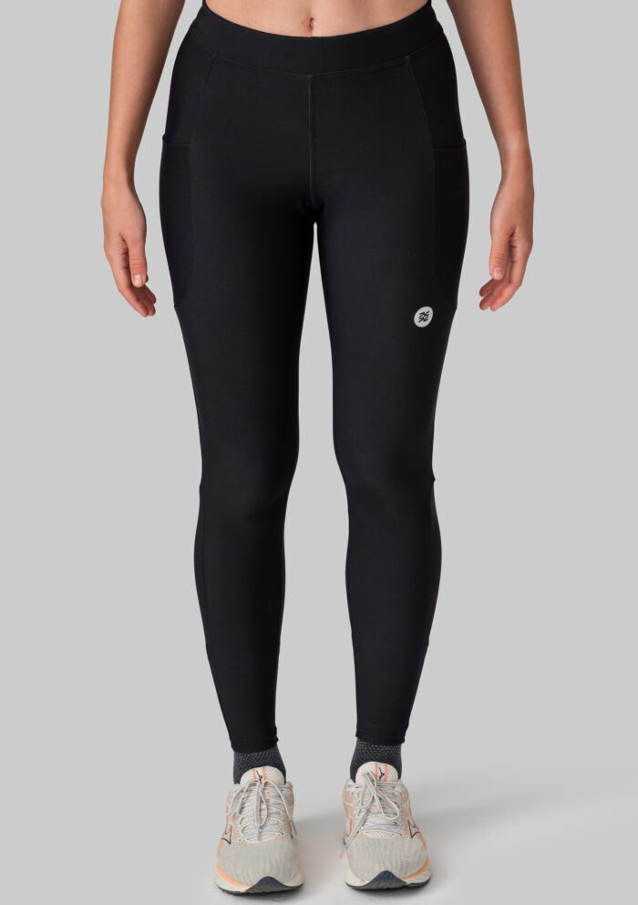 Женские Утеплённые Беговые Тайтсы Practice Black