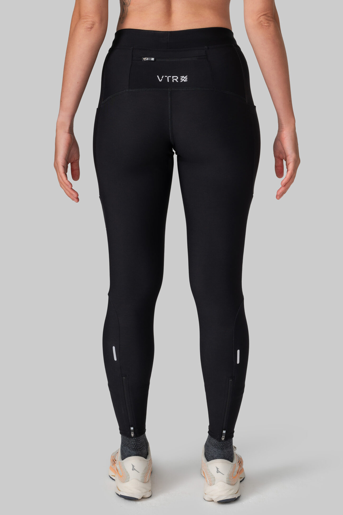 Женские Утеплённые Беговые Тайтсы Practice Black