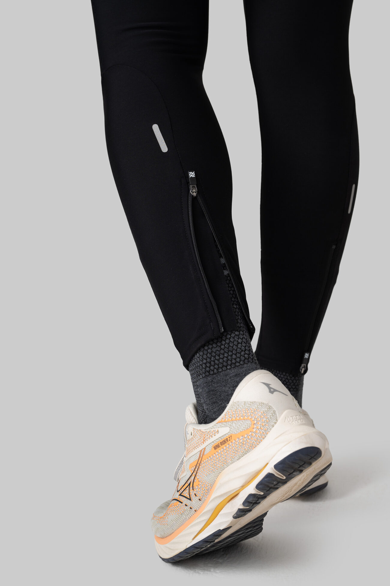 Женские Утеплённые Беговые Тайтсы Practice Black