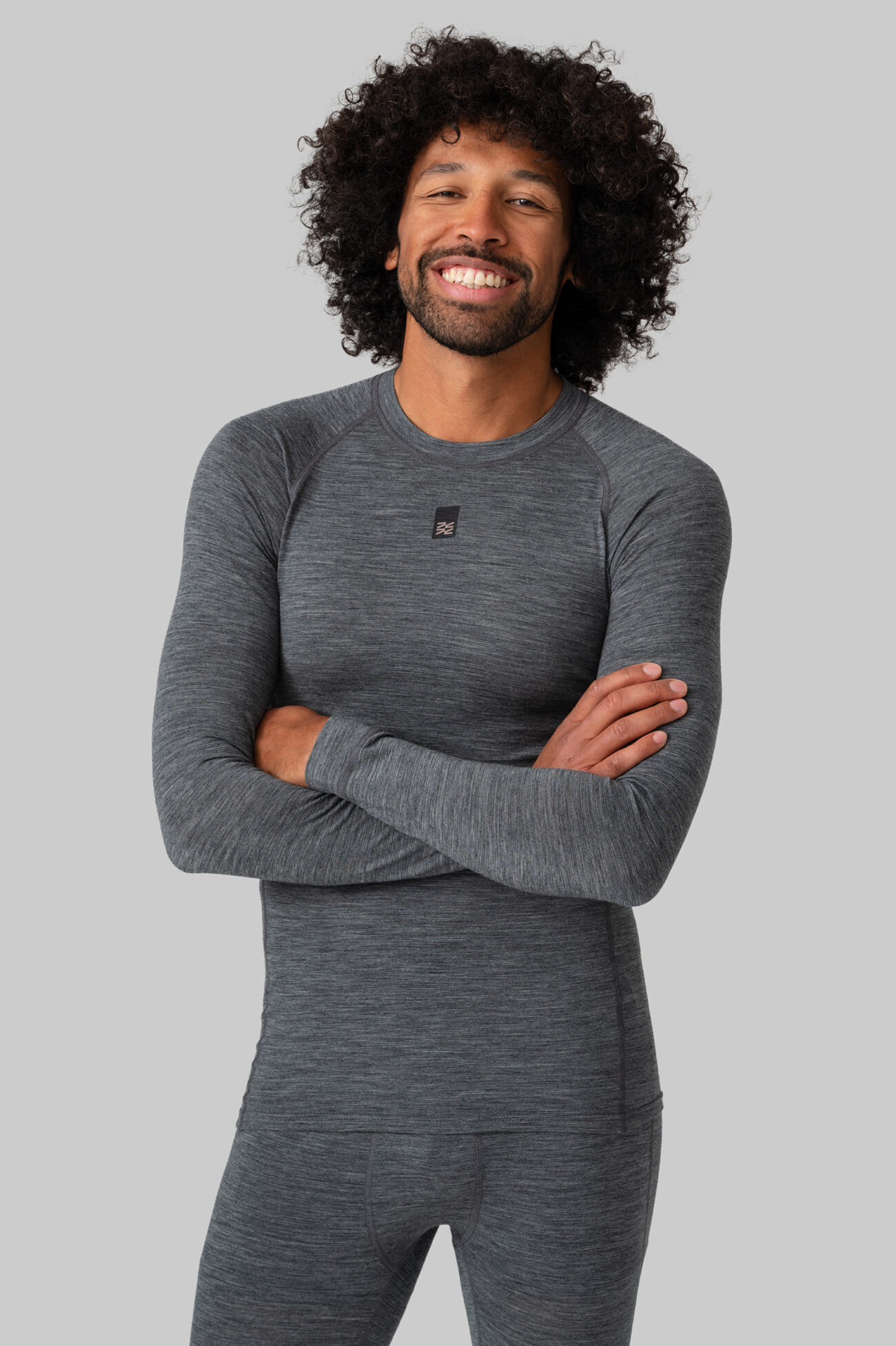 Мужское термобелье мерино верх Grey