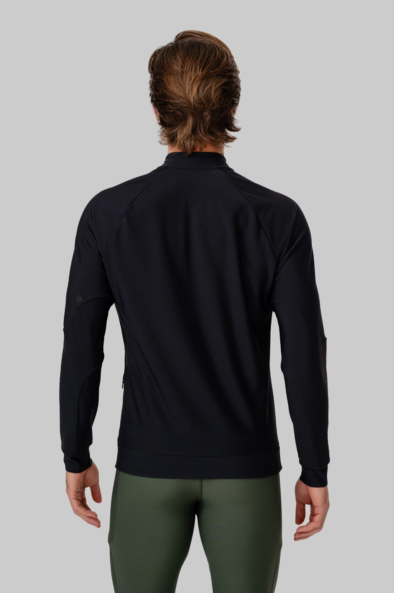 Мужской Беговой Утеплённый Лонгслив Practice Black