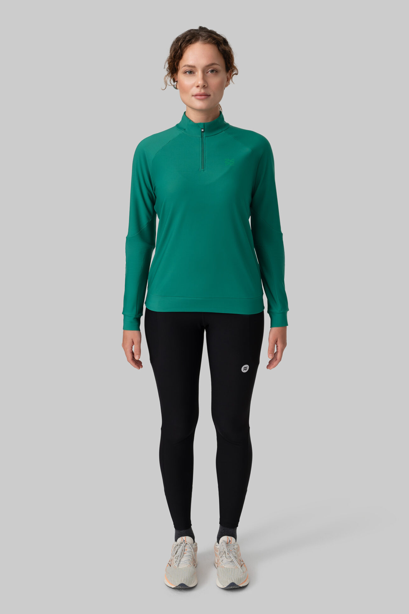 Женский Беговой Утеплённый Лонгслив Practice Ultramarine Green