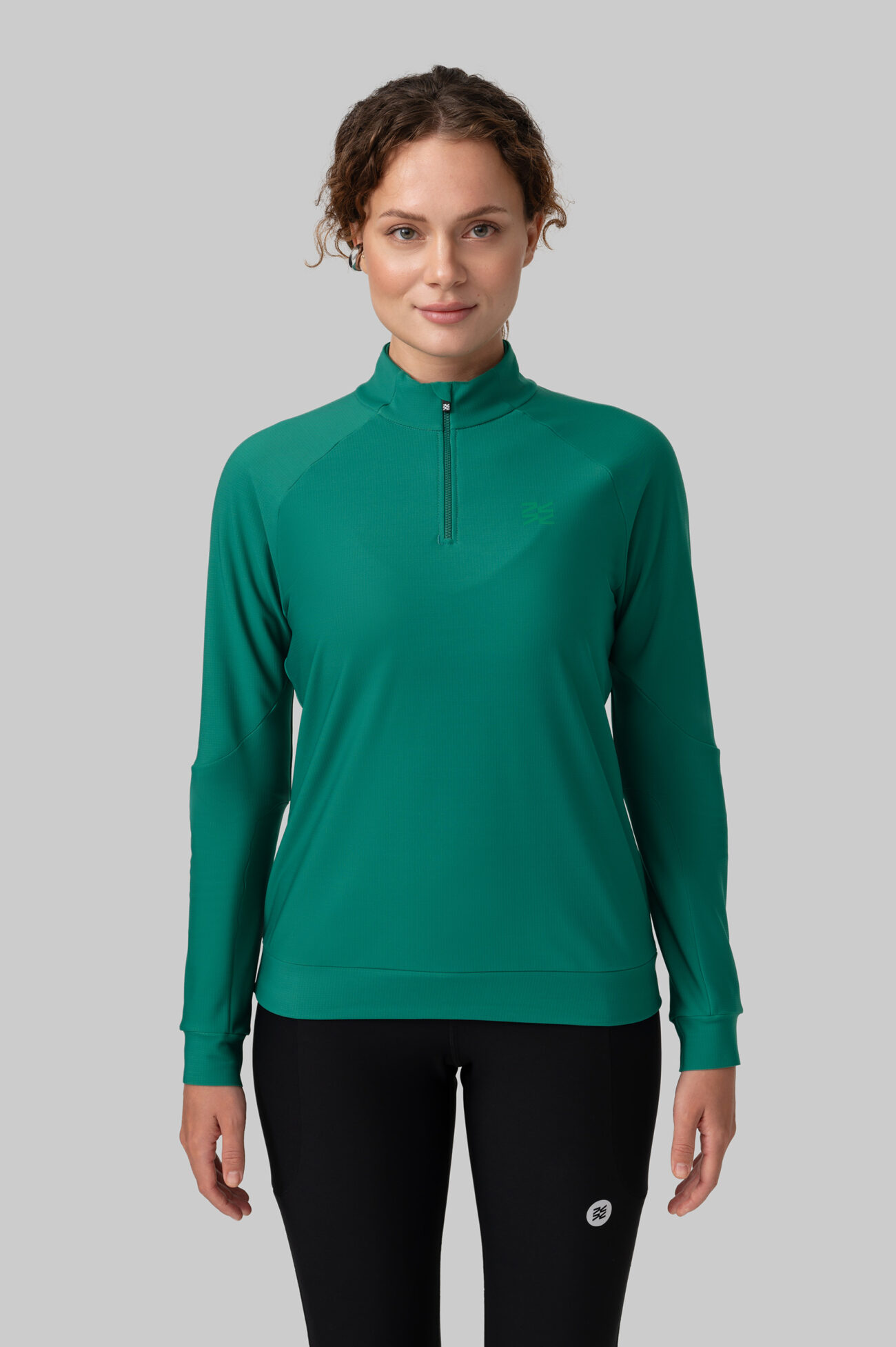 Женский Беговой Утеплённый Лонгслив Practice Ultramarine Green