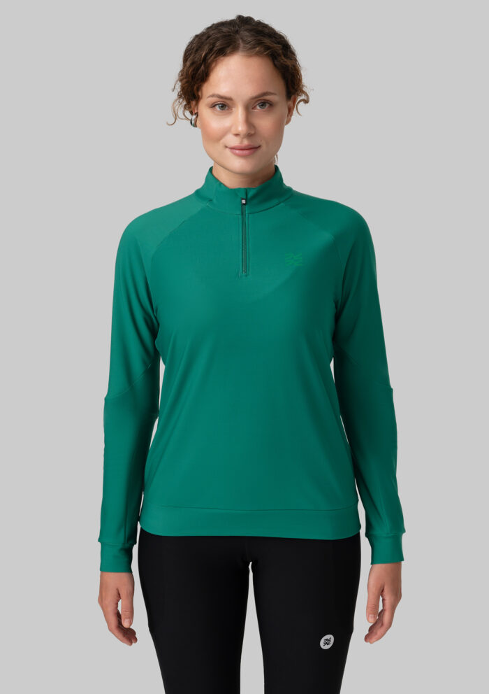 Женский Беговой Утеплённый Лонгслив Practice Ultramarine Green