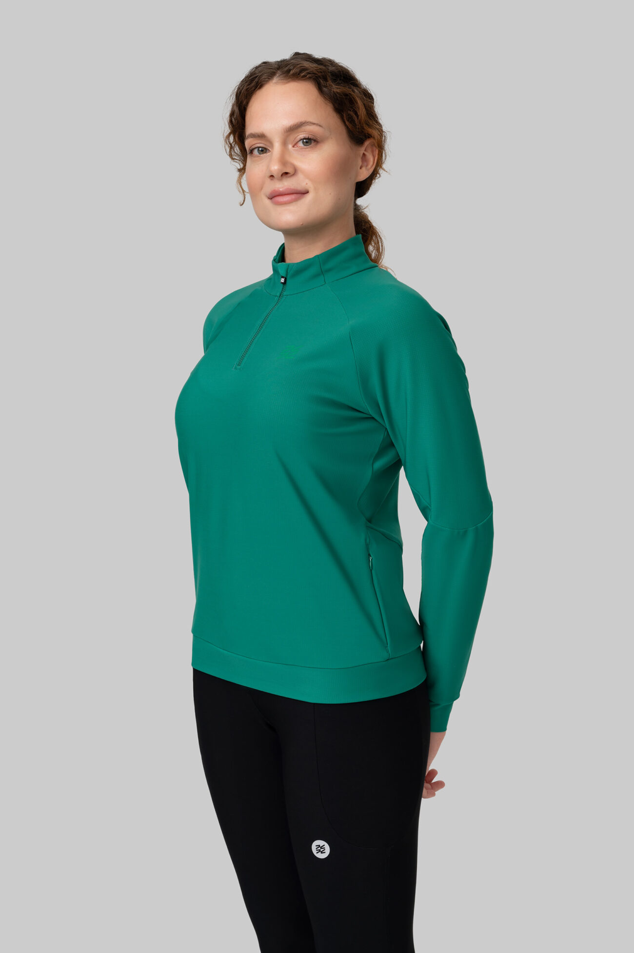 Женский Беговой Утеплённый Лонгслив Practice Ultramarine Green