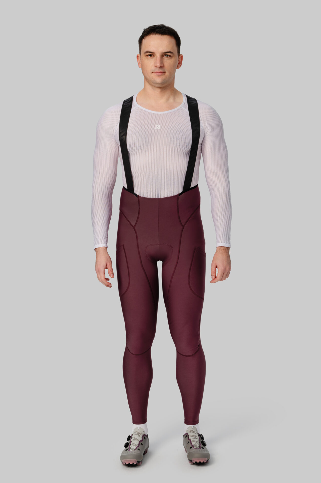 Мужские Утепленные Велоштаны Карго Эскейп (Escape) Burgundy