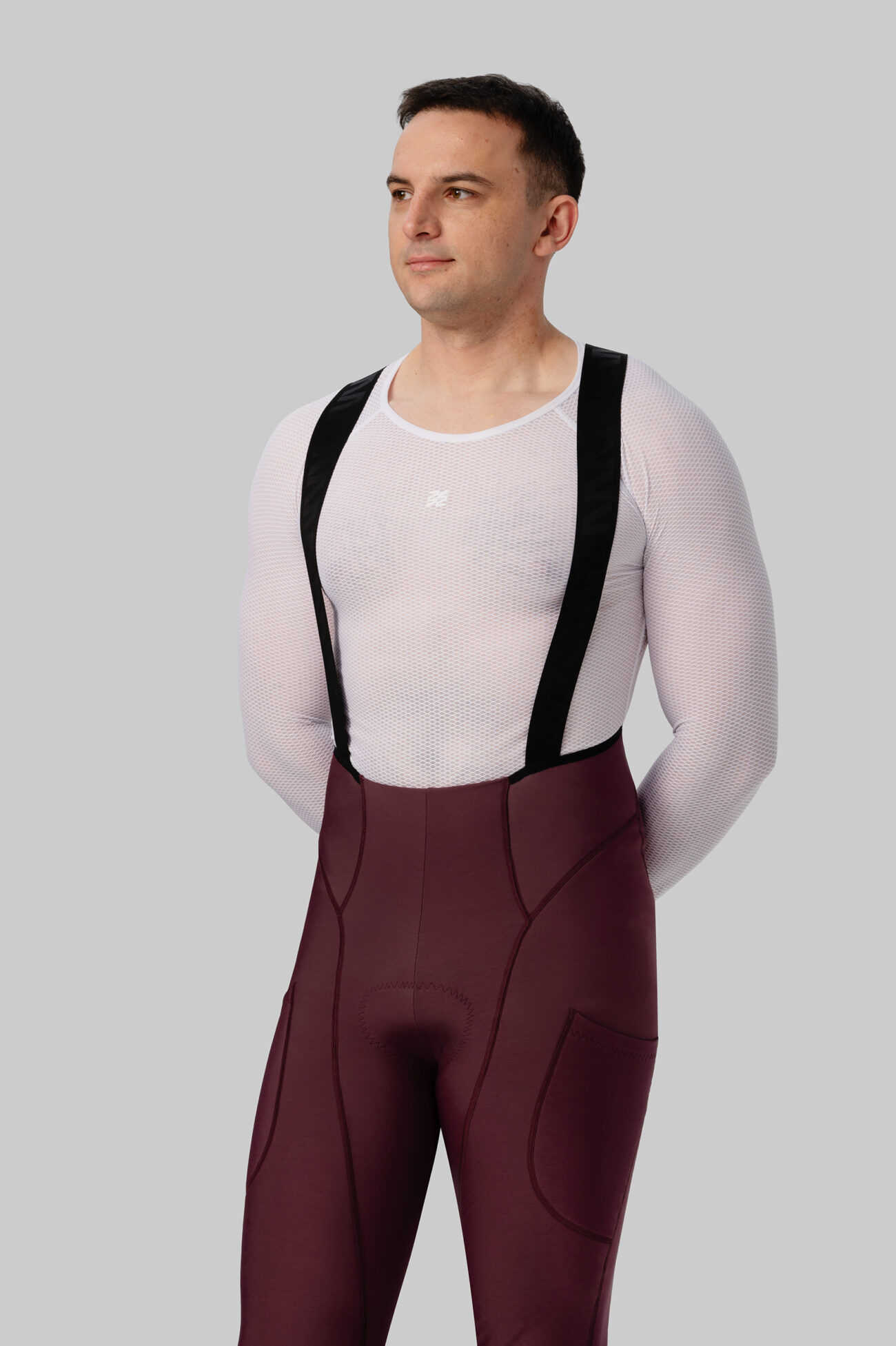 Мужские Утепленные Велоштаны Карго Эскейп (Escape) Burgundy