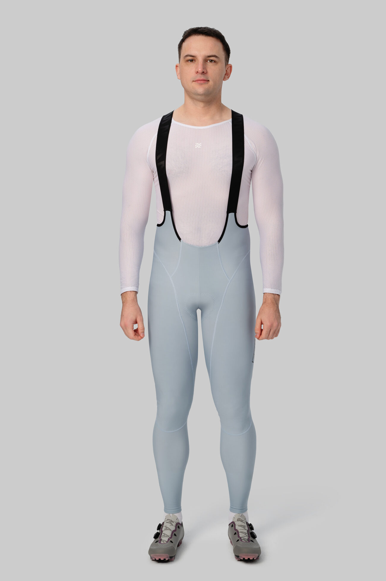 Мужские Утепленные Велоштаны Эволв (Evolve) Dusty Blue