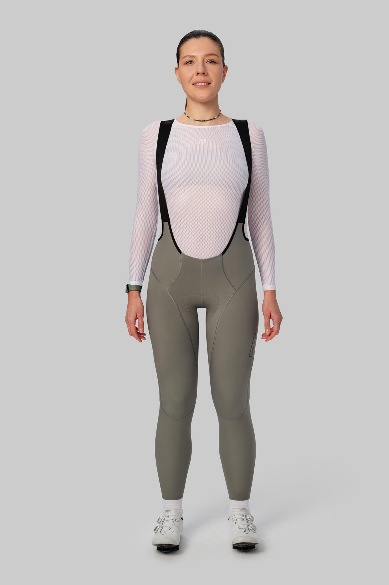 Женские Утепленные Велоштаны Эволв (Evolve) Castor Gray