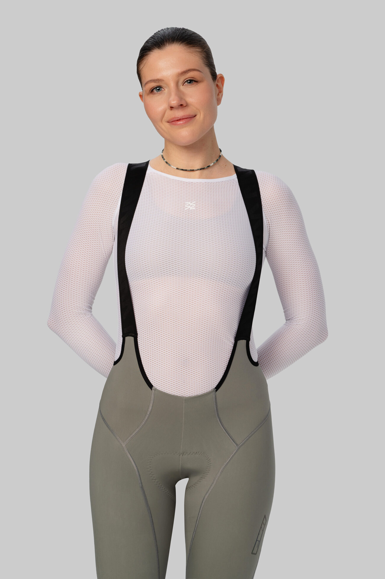 Женские Утепленные Велоштаны Эволв (Evolve) Castor Gray