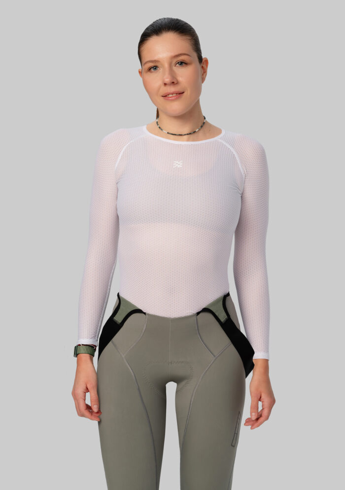 Женский Базовый Слой c Длинным Рукавом VTR White