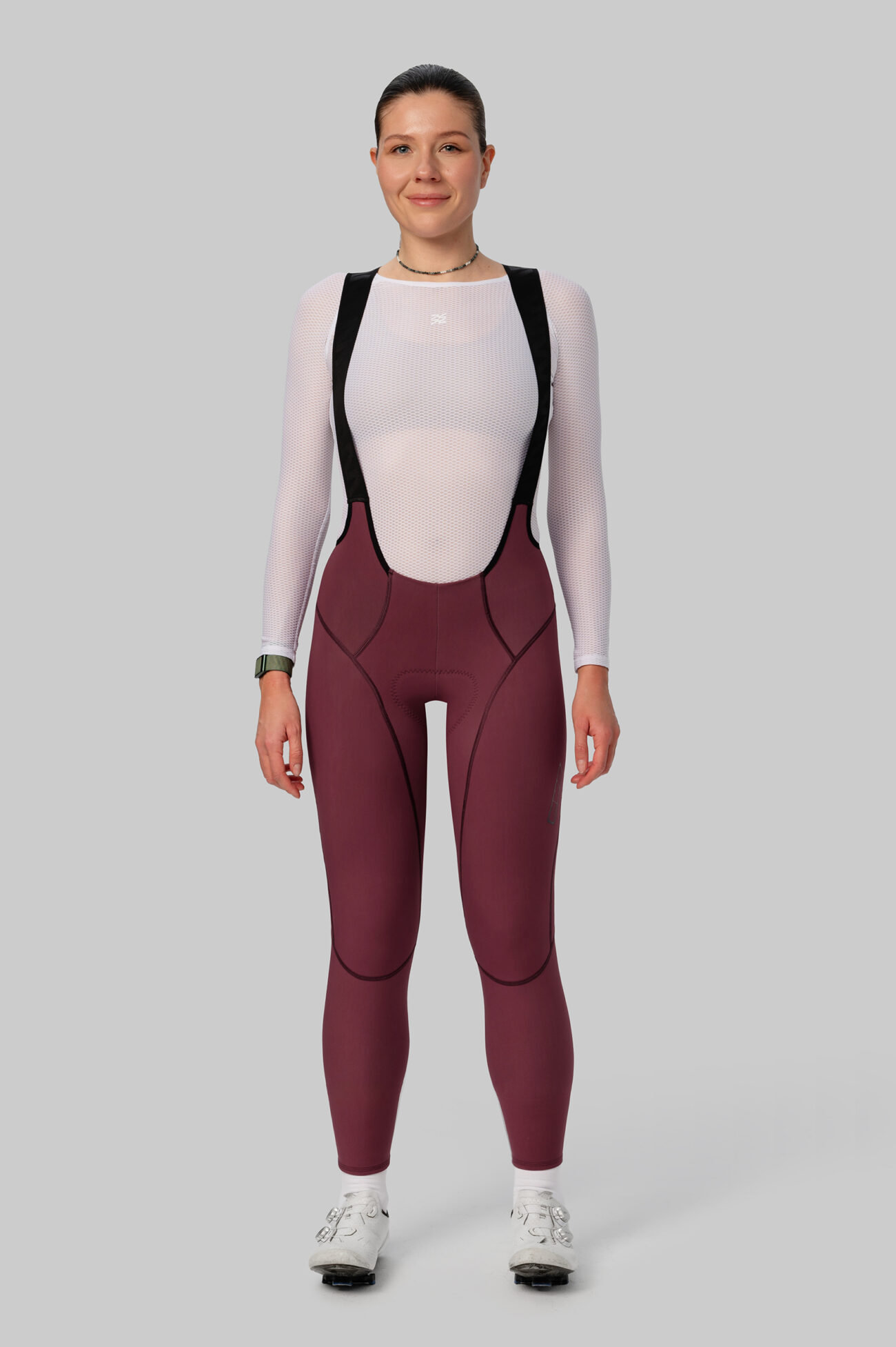 Женские Утепленные Велоштаны Эволв (Evolve) Burgundy