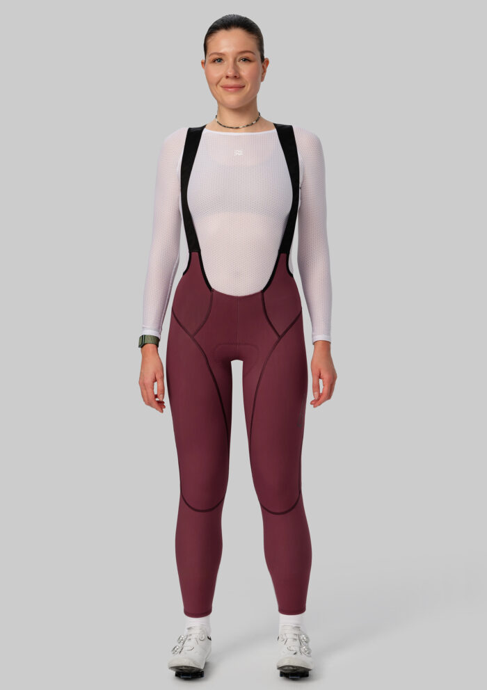 Женские Утепленные Велоштаны Evolve Burgundy