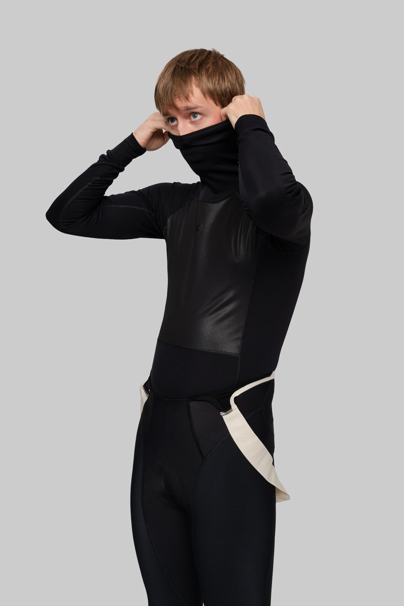 Мужской Мерино Базовый Слой с Длинным Рукавом Progress Black