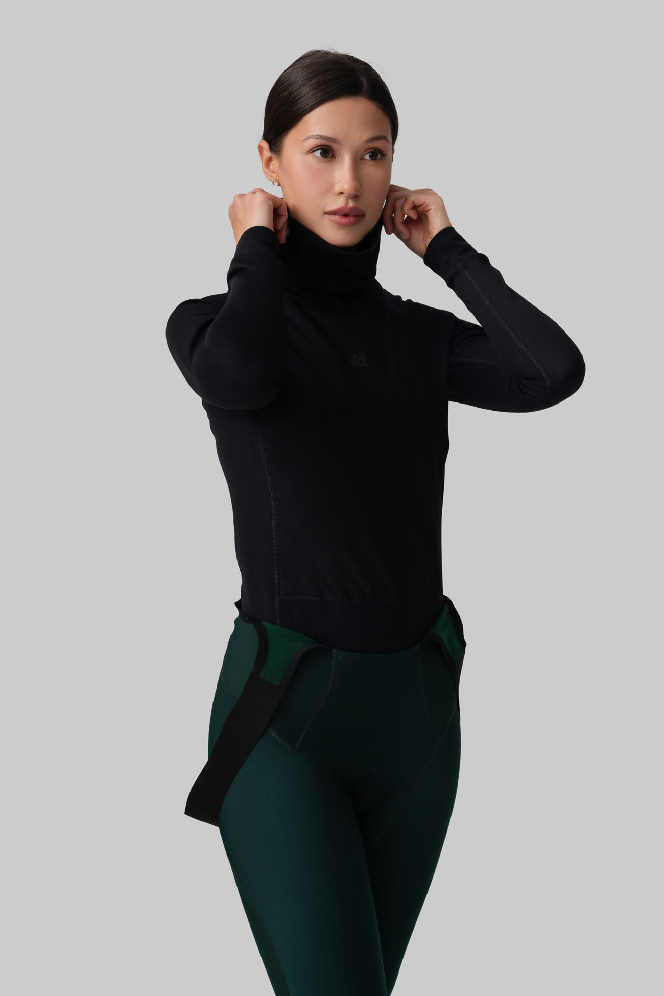 Женский Мерино Базовый Слой с Длинным Рукавом Progress Black