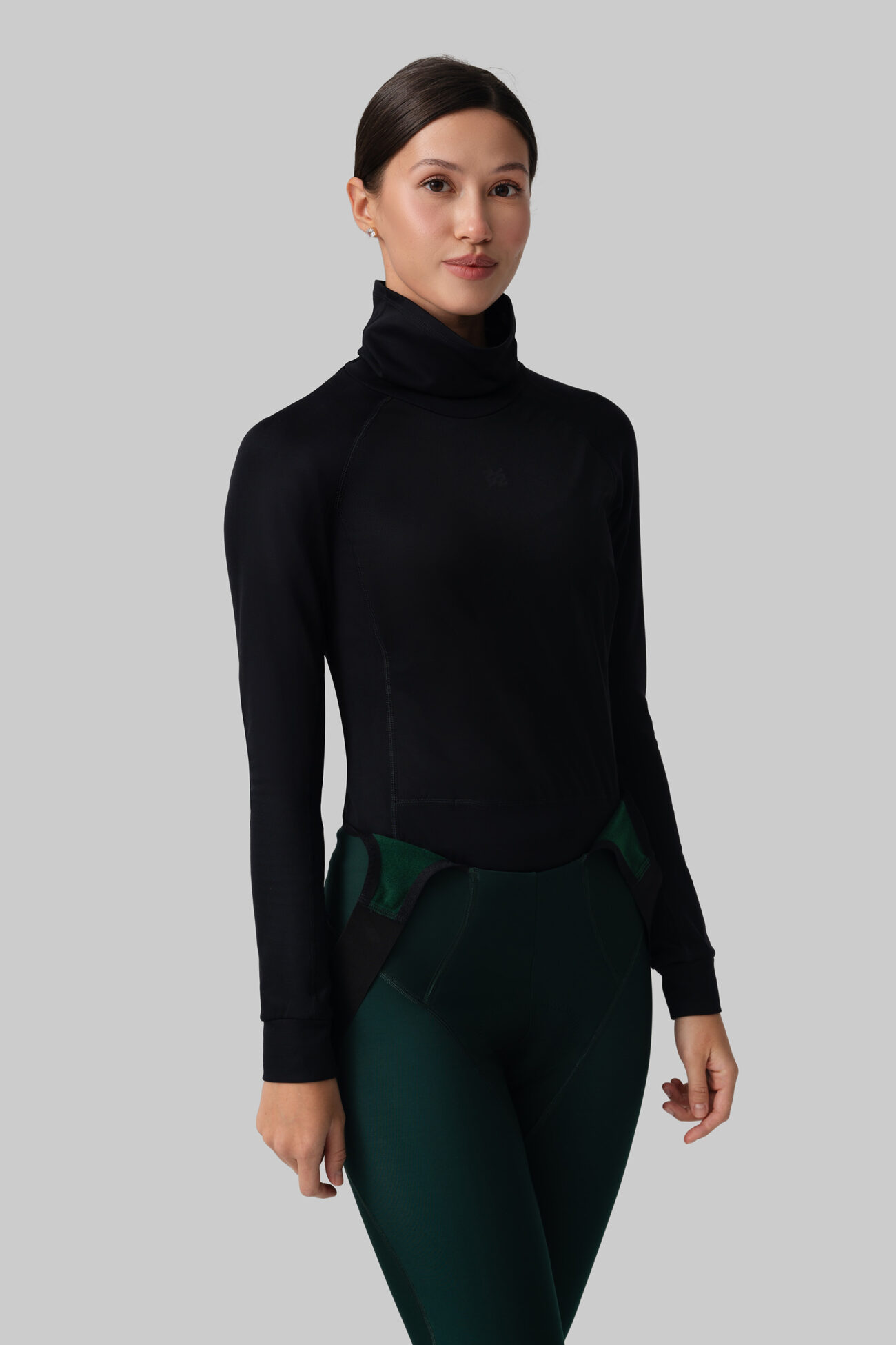 Женский Мерино Базовый Слой с Длинным Рукавом Progress Black