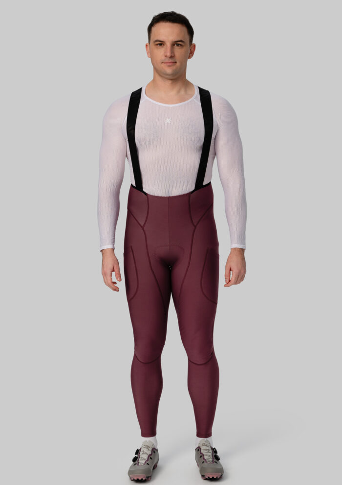 Мужские Утепленные Велоштаны Карго Escape Burgundy