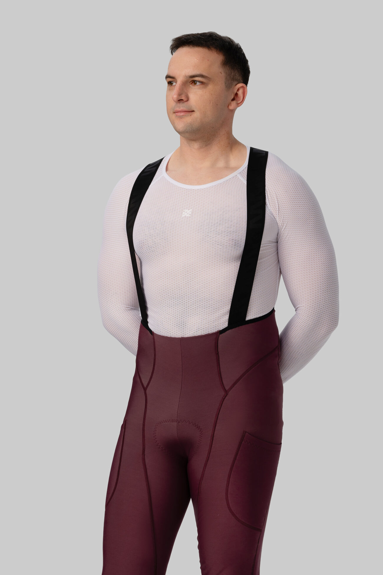 Мужские Утепленные Велоштаны Карго Escape Burgundy