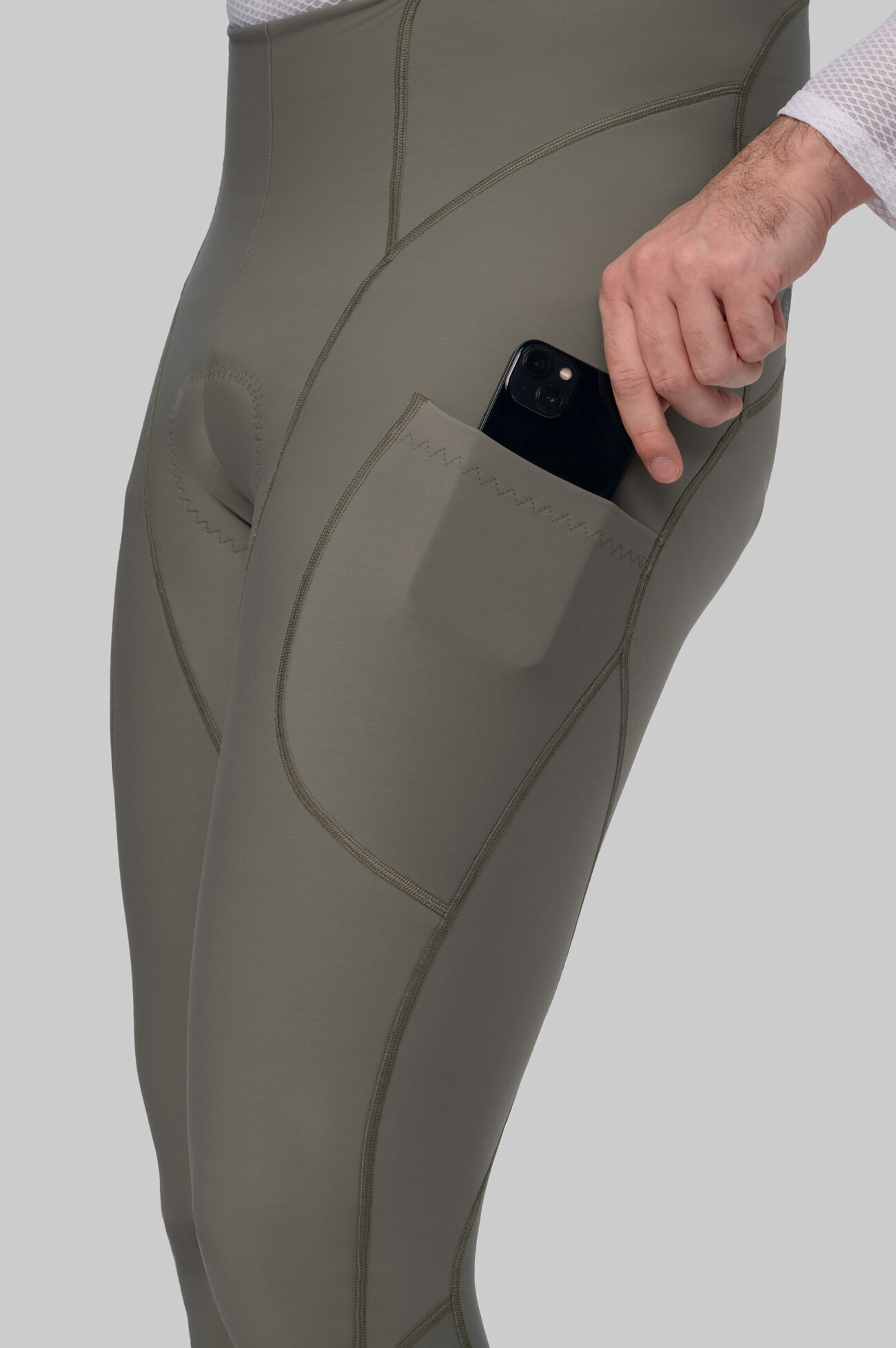 Мужские Утепленные Велоштаны Карго Escape Castorgray