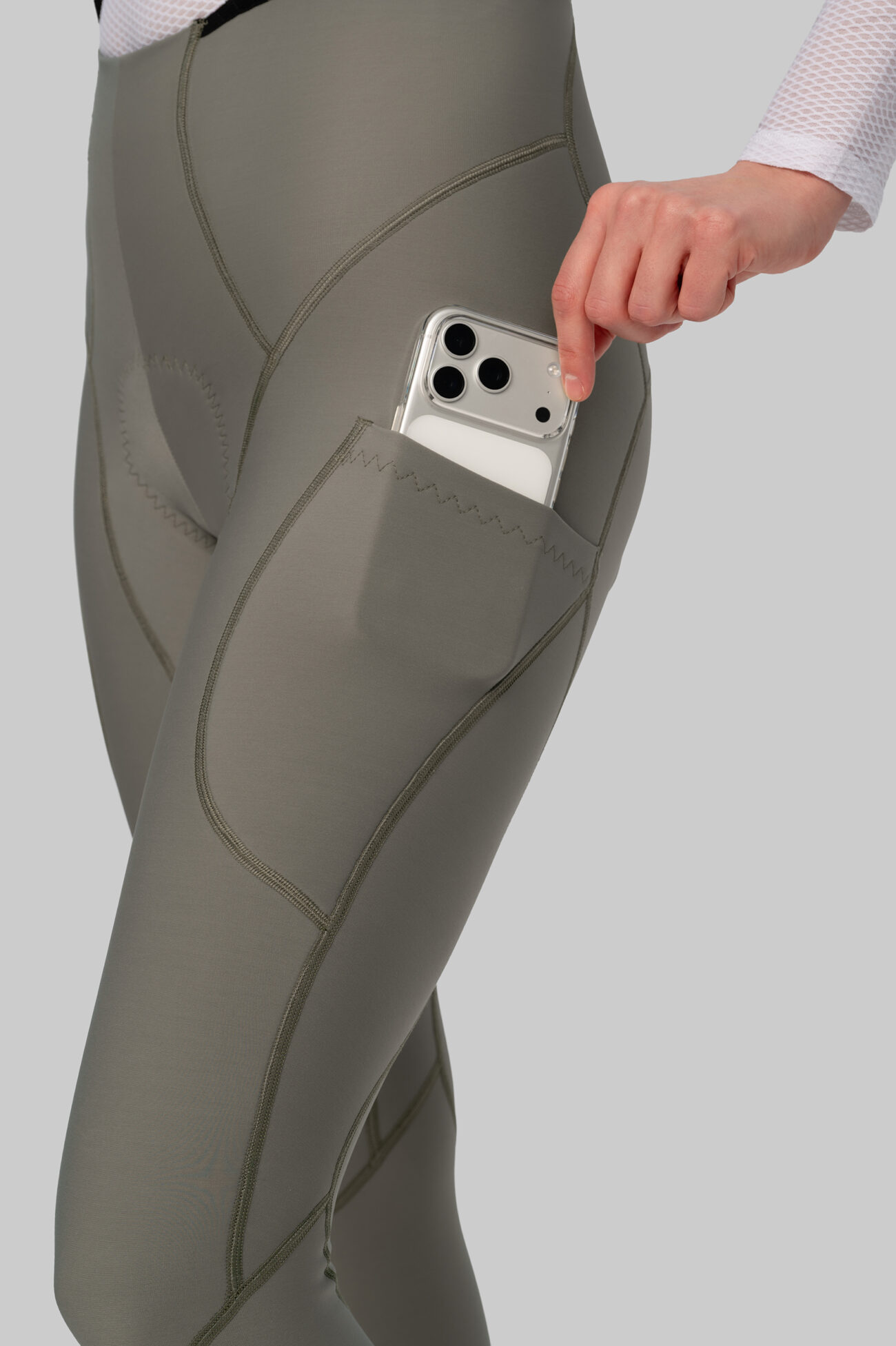 Женские Утепленные Велоштаны Карго Escape Castorgray