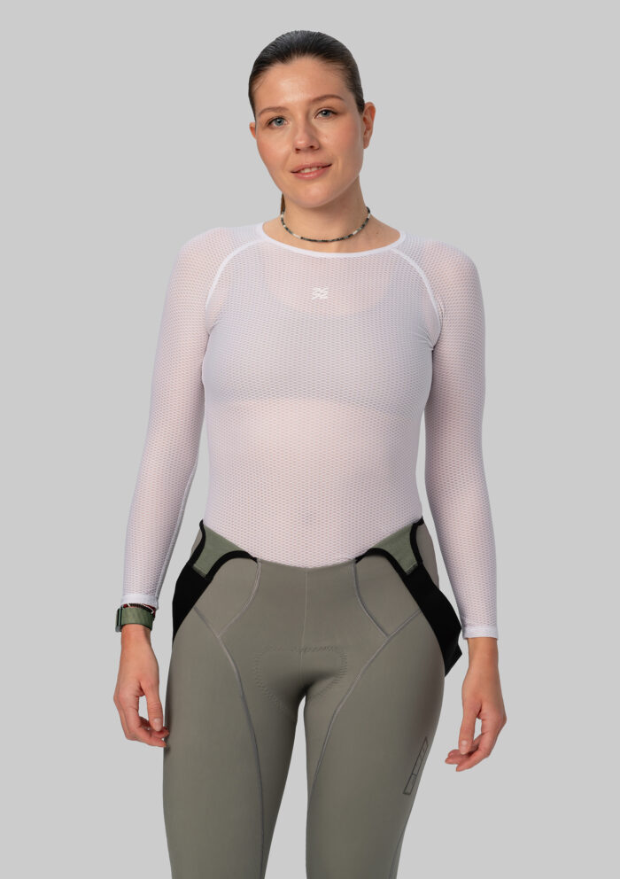 Женский Базовый Слой c Длинным Рукавом VTR White