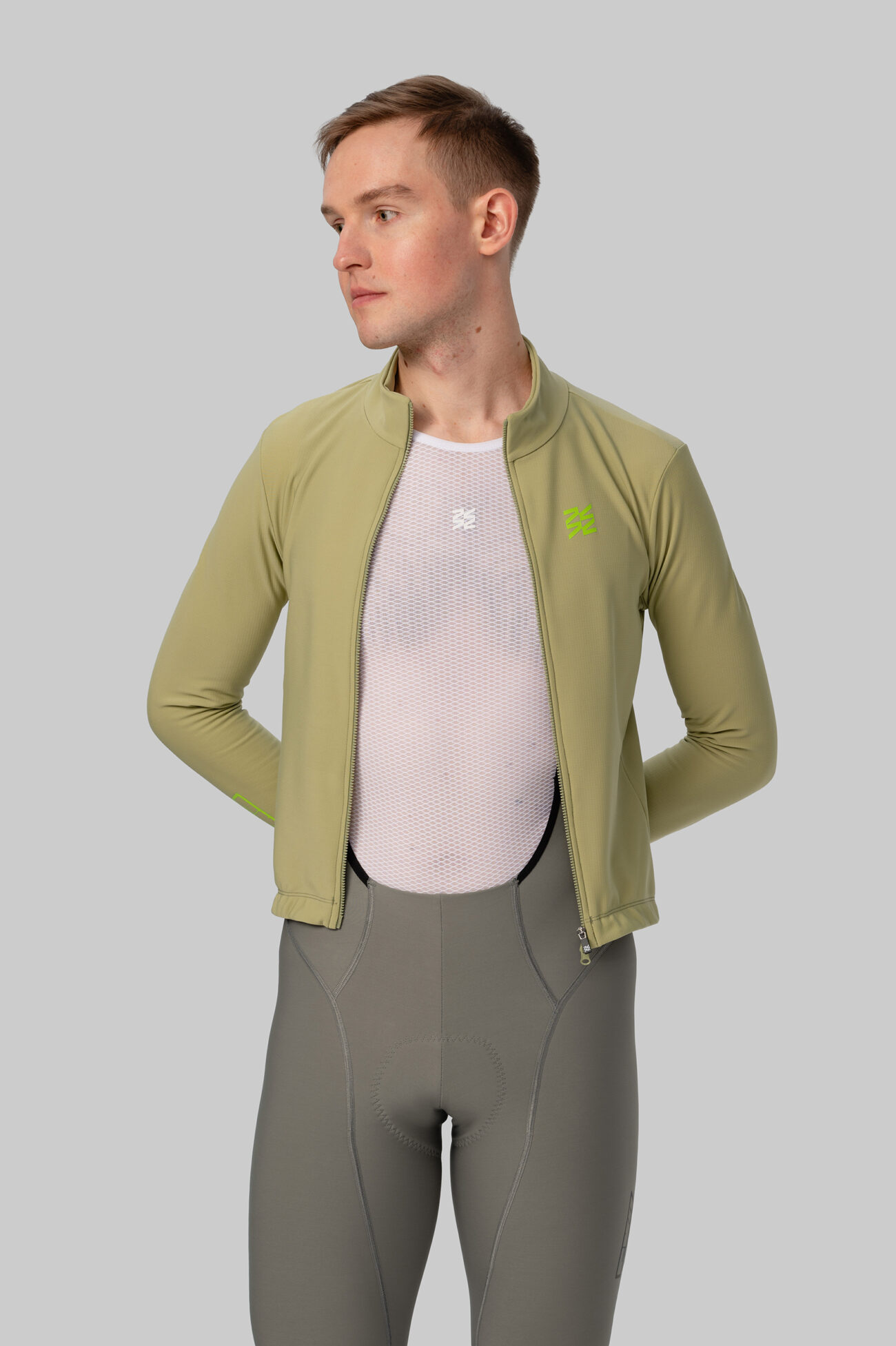 Мужская Утепленная Джерси Evolve Sagegreen