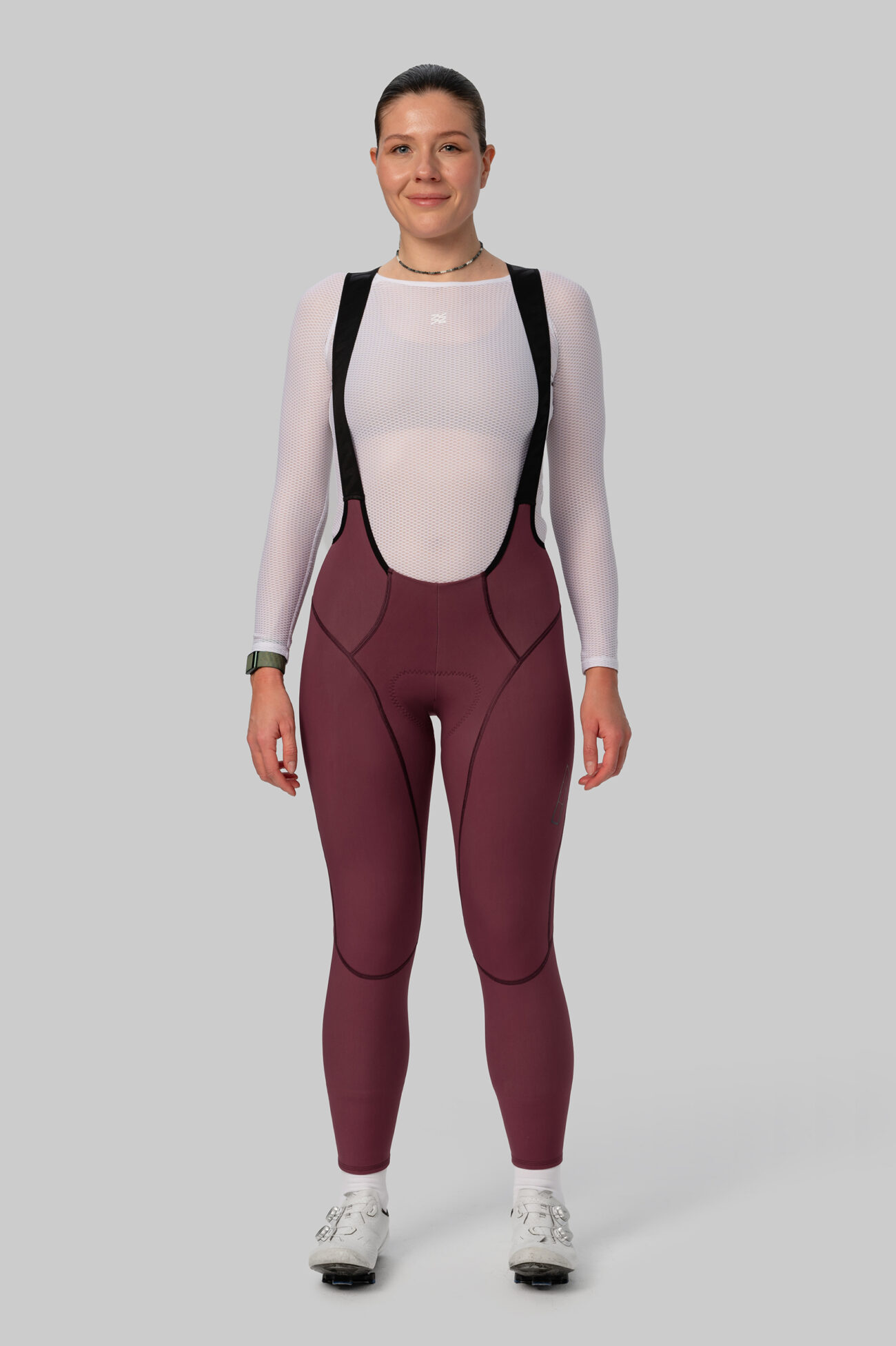 Женские Утепленные Велоштаны Evolve Burgundy