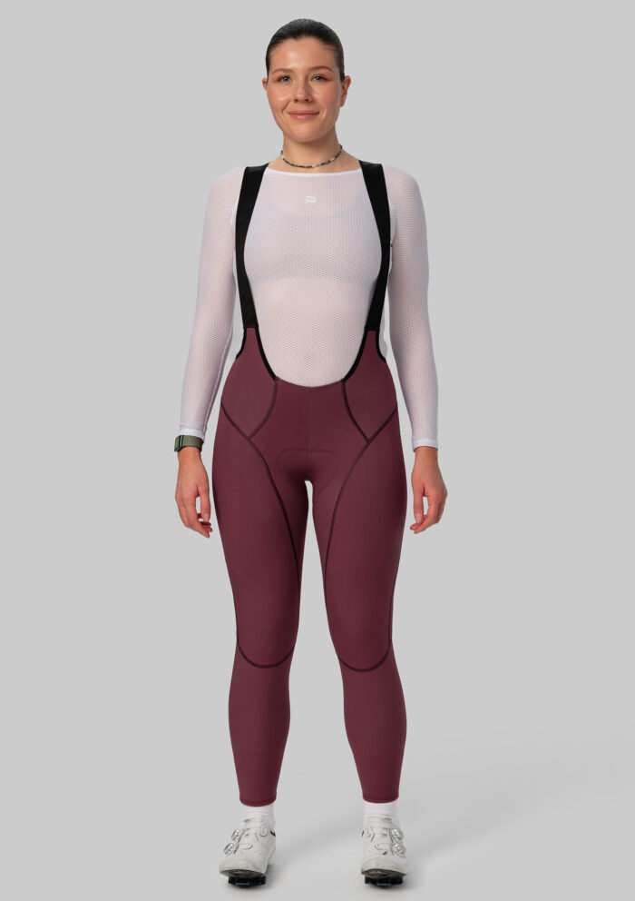 Женские Утепленные Велоштаны Evolve Burgundy