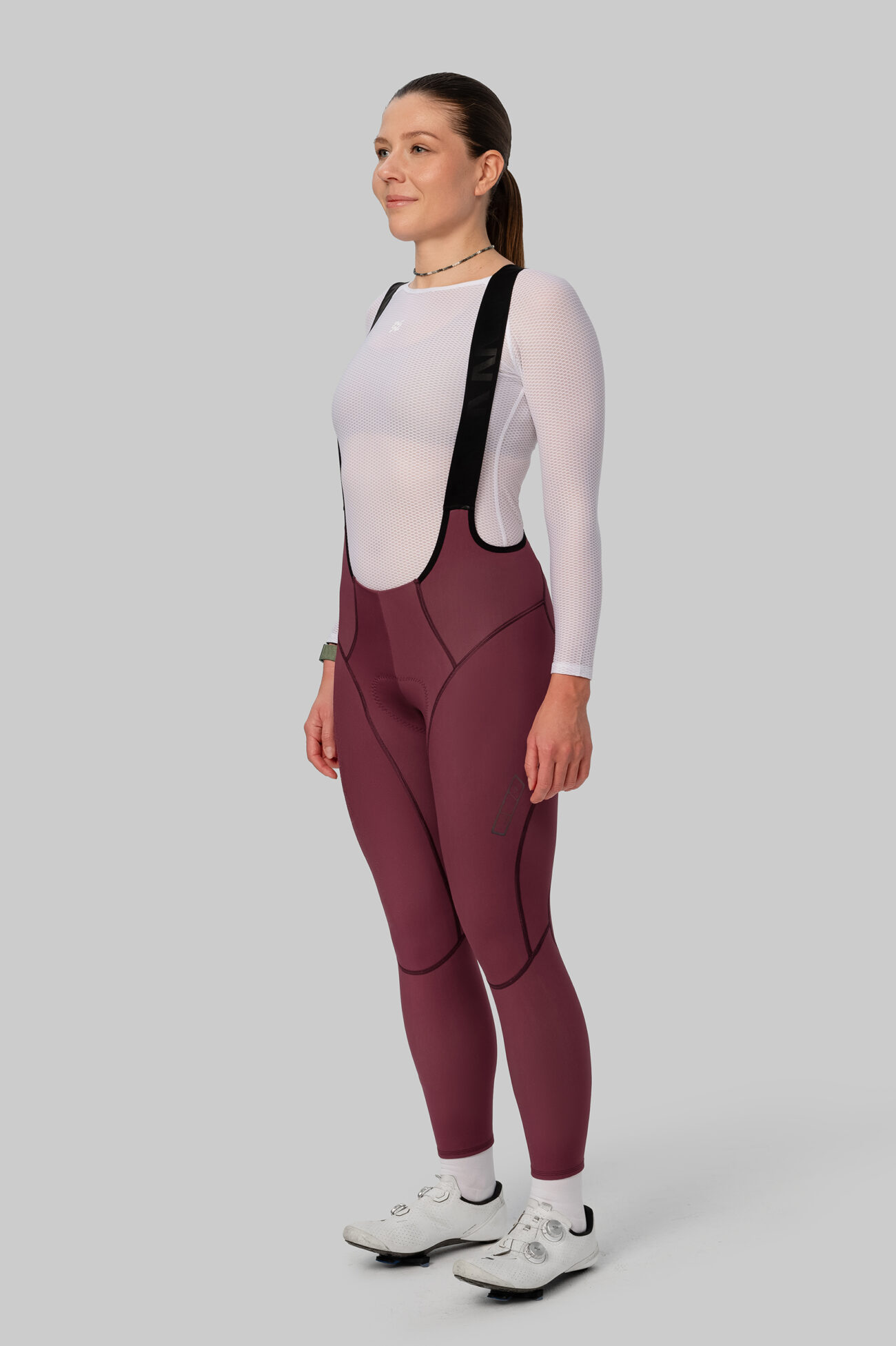 Женские Утепленные Велоштаны Evolve Burgundy