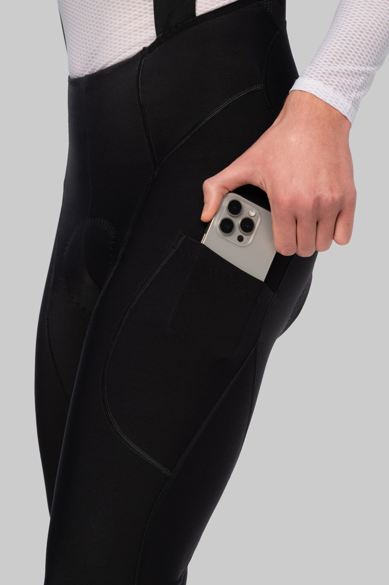 Мужские Утепленные Велоштаны Карго Escape Jetblack