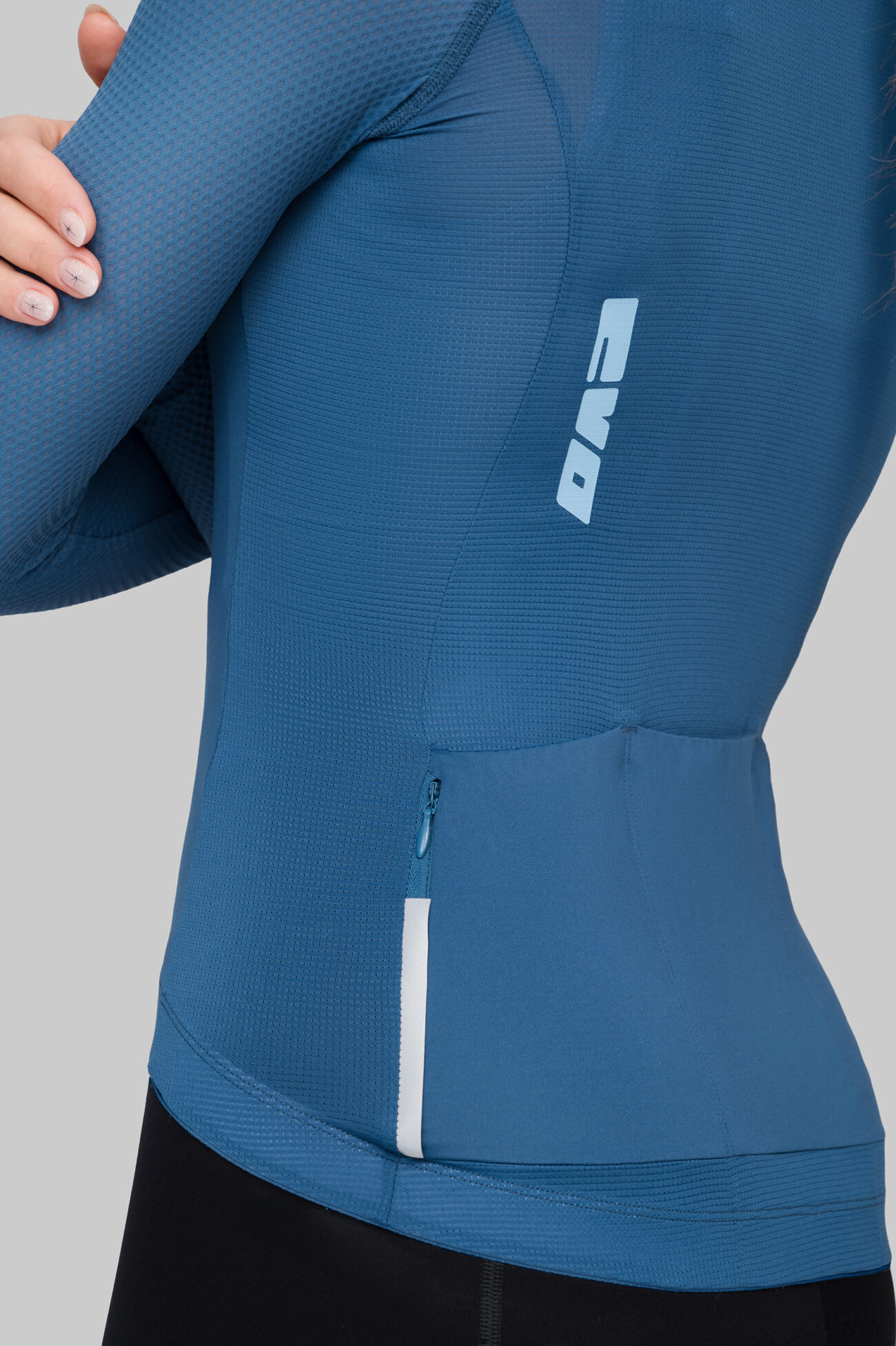 Джерси с длинным рукавом ЭВОЛВ (EVOLVE) Океан женская