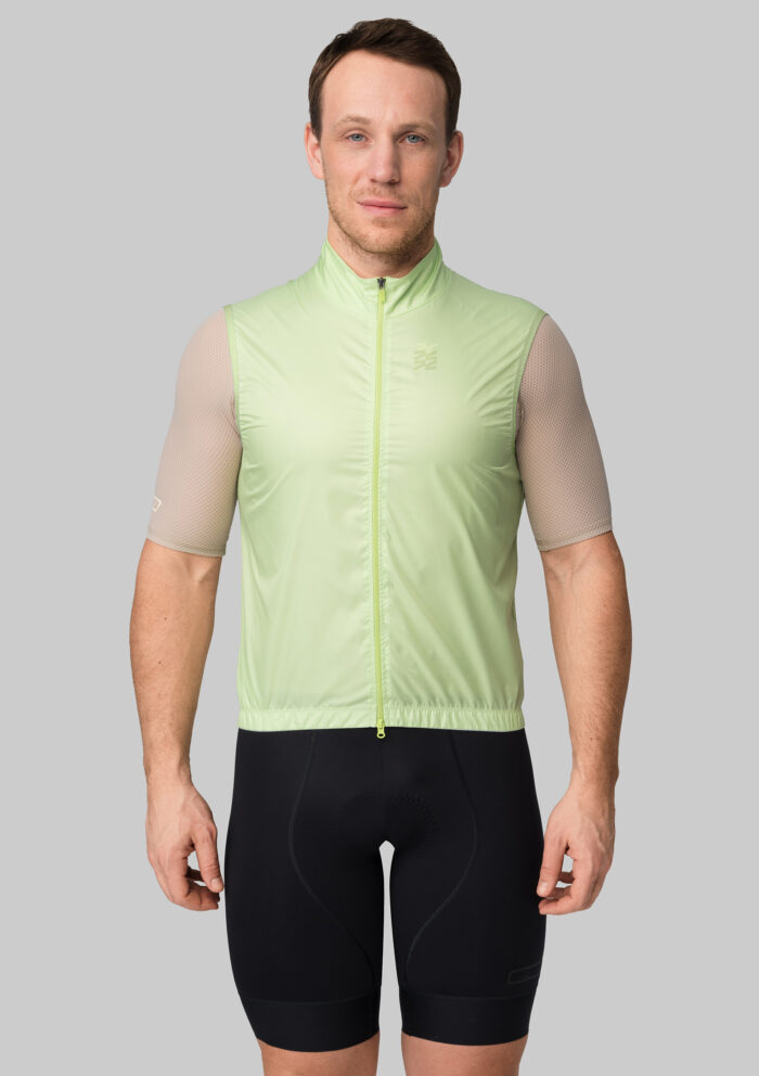 Жилетка ветрозащитная ЭВОЛВ (EVOLVE) Лайм мужская