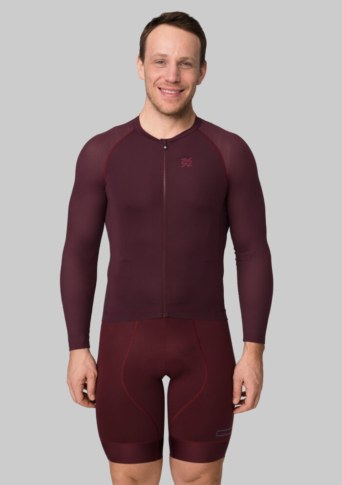 Джерси с длинным рукавом ЭВОЛВ (EVOLVE) Вино мужская